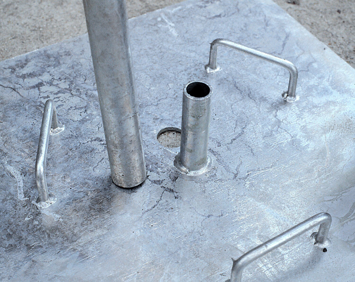 Tie Down 65001 Permanent Warning Line System w Galvanized Posts, Base - 4
