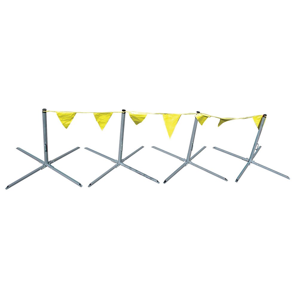 Roof Zone 65002 Folding Warning Line System 4 Stanchions And Flag - 3