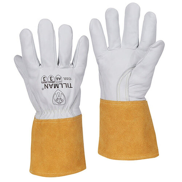 Tillman 1332-L Large Goatskin Para Aramid Cut Resistant TIG Glove with 4" Cuff