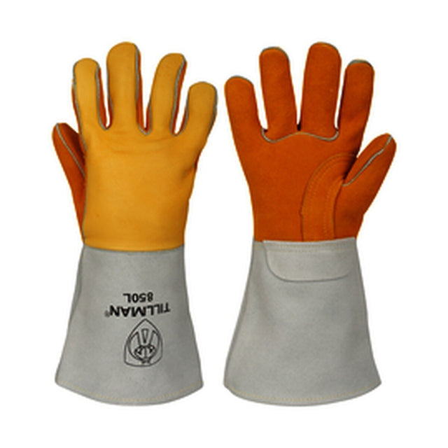 Tillman 850-S 14" Premium Elkskin Leather Stick Welding Gloves Small