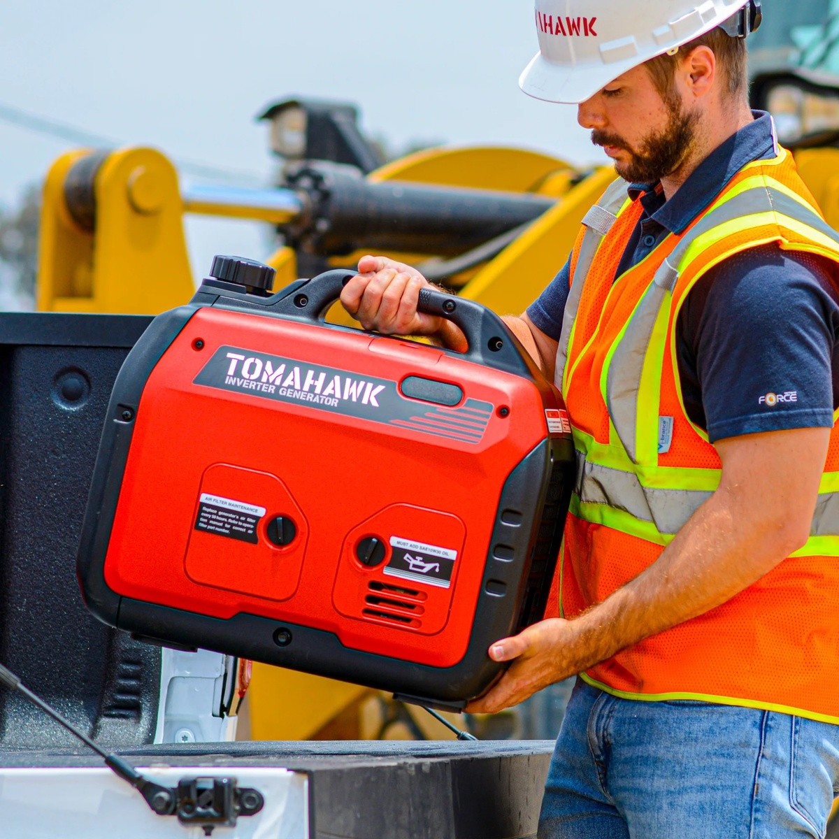 Tomahawk TGE3000I 3000 Watt Super Quiet Portable Inverter Generator 20" x 12" x 19" - 5