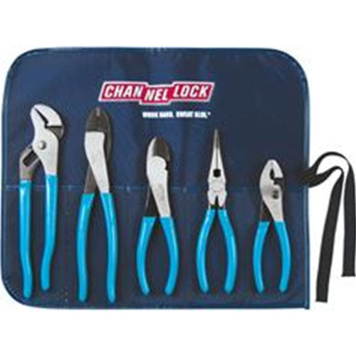 Channellock Tool Rool-1 5 Piece Technicians Pliers Set w/Tool Roll – Toolup