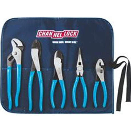 Channellock Tool Rool-1 5 Piece Technicians Pliers Set w/Tool Roll