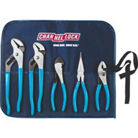 Channellock Tool Rool-3 5 Piece Professional Pliers Set w/Tool Roll