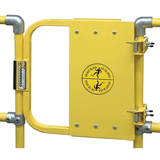 Tractel 500368 33" GuardDog Self-Closing Industrial Safety Gate Powder Coat Safety Yellow