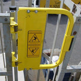 Tractel 500368 33" GuardDog Self-Closing Industrial Safety Gate Powder Coat Safety Yellow - 3