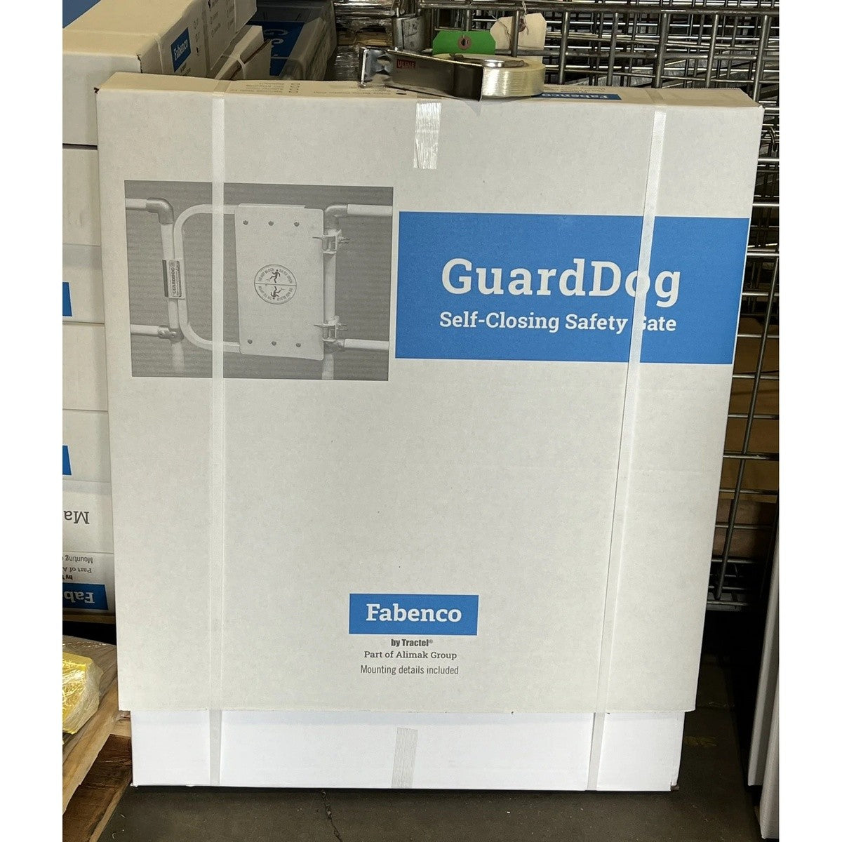 Tractel 500368 33" GuardDog Self-Closing Industrial Safety Gate Powder Coat Safety Yellow - 4