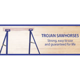 Trojan TS35 35" Tall Powder Coated Steel Sawhorse Legs (2 Legs) - 3