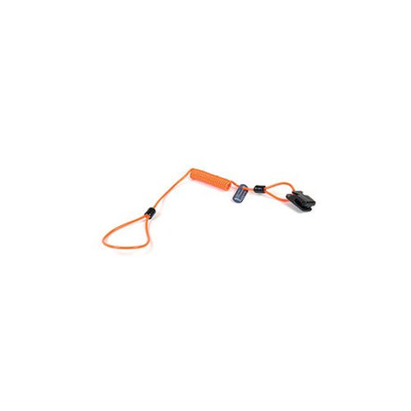 Ty-Flot EZLNYHRDCLMTL EZ Clean Coil Hard Hat Tether-w/Metal Crimps, 100 Pack