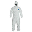 Tyvek 251-TY127S-3XL 400 Hooded Coveralls with Elastic Wrists and Ankles White 3XL (25 Pack)