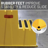 US Weight SS300 3 Step High Visibility Yellow Anti Slip Safety Step Stool 22.83 x 34.84 x 29.13" - 4