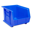 Uline S-12416BLU 11 x 8 x 7" Blue Plastic Stackable Bin for Small Parts Storage