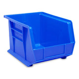 Uline S-12416BLU 11 x 8 x 7" Blue Plastic Stackable Bin for Small Parts Storage