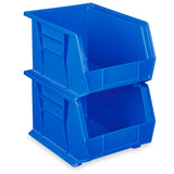 Uline S-12416BLU 11 x 8 x 7" Blue Plastic Stackable Bin for Small Parts Storage - 2