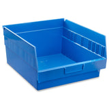 Uline S-16278BLU 11 x 12 x 6" Blue Plastic Shelf Bin