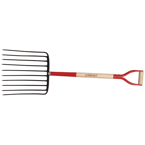 Union Tools 76125 10-oval tine Ensilage Fork, D-Grip