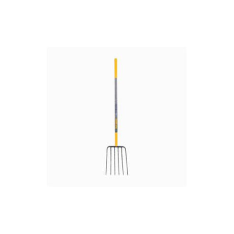 Union Tools 1838200 6-oval tine Manure Fork, 48-in handle