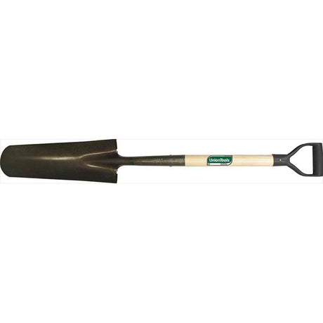 Union Tools 47108 16" x 6"w Drain & Post Spade (Sharpshooter) with Poly D-Grip 27" Handle