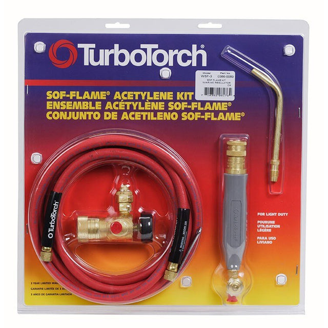 Victor 0386-0090 WSF-4 Torch Kit Sof-Flame, For B tank, Air Acetylene