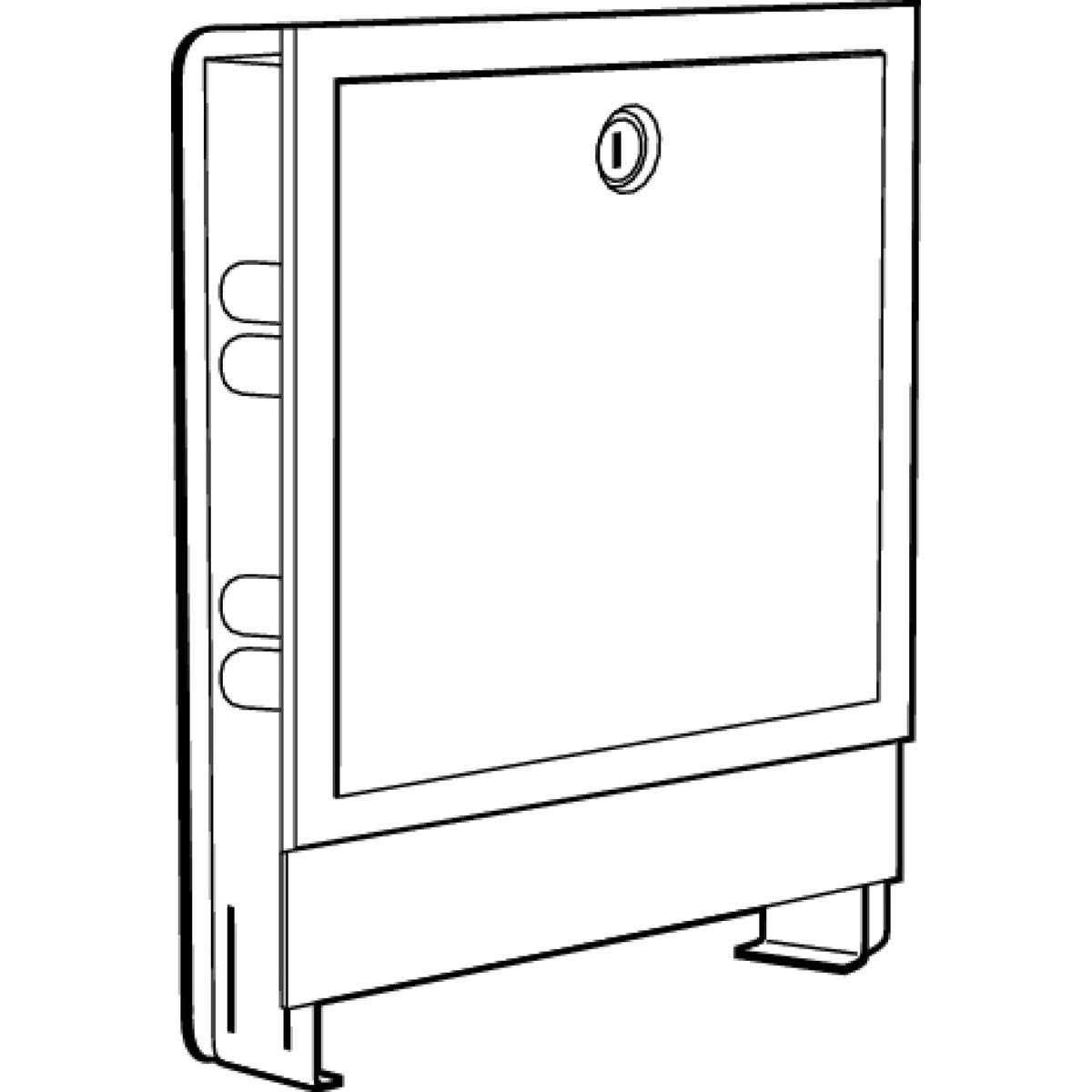 Viega 15802 (2879.6US) Manifold Cabinet 45 in x 30 in x 4-1/2 in Galvanized Steel (1 Each) - 2