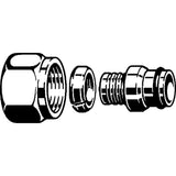 Viega 19007 (1022SV) Bronze Compression Adapter for Barrier PEX to SVC Manifold (1 Each) - 3
