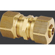 Viega 19017 (1030.1SV) SVC Coupling 3/4 in x 3/4 in Brass Compression for Barrier PEX Tubing (1 Pc)