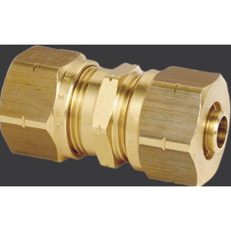 Viega 19017 (1030.1SV) SVC Coupling 3/4 in x 3/4 in Brass Compression for Barrier PEX Tubing (1 Pc)