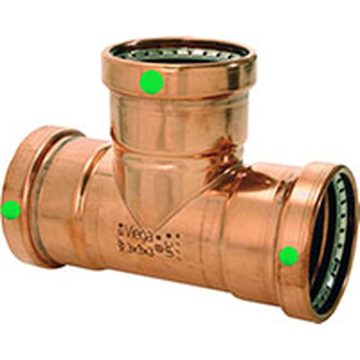 Viega 20708 (0918XL) 4 in Copper ProPress Tee Press Connection (1 Each)