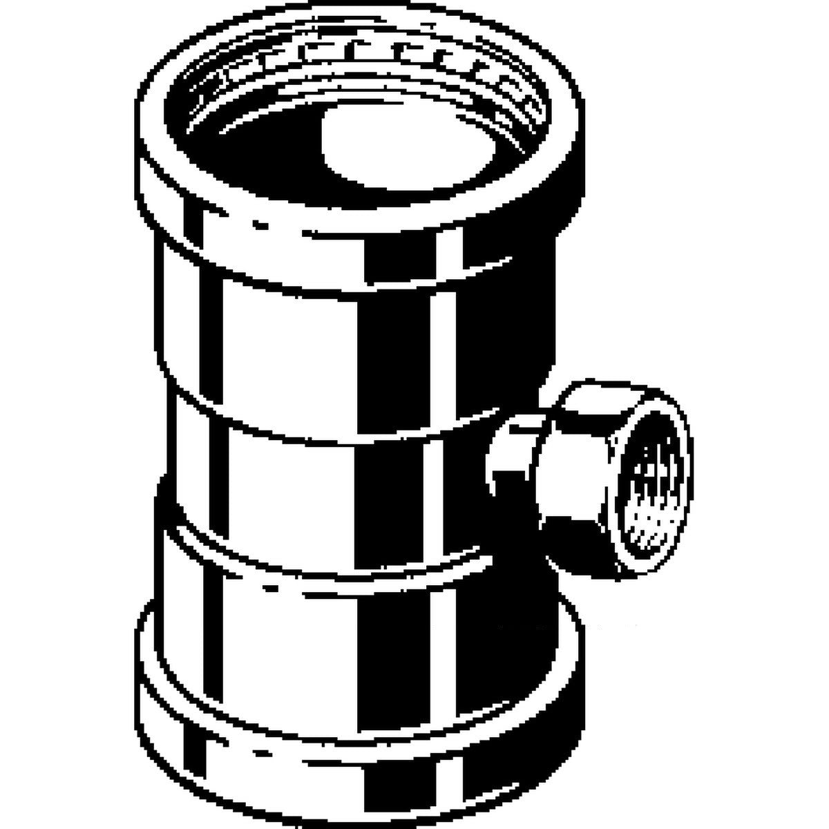 Viega 20883 (0917.2XL) ProPress Copper Tee 2-1/2 in. Press x 2-1/2 in. Press x 3/4 in. FPT (1 Each) - 2