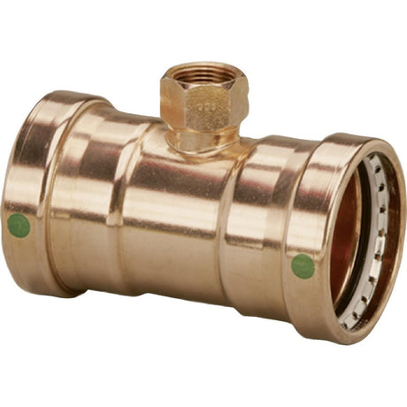 Viega 20893 (0917.2XL) Copper ProPress Tee with 3 in. Press x 3 in. Press x 3/4 in. FPT (1 Pack)
