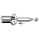 Viega 23445 (2971.96) ProPress Bronze Stem Extension for Zero Lead Ball Valves (1 Pack) - 2