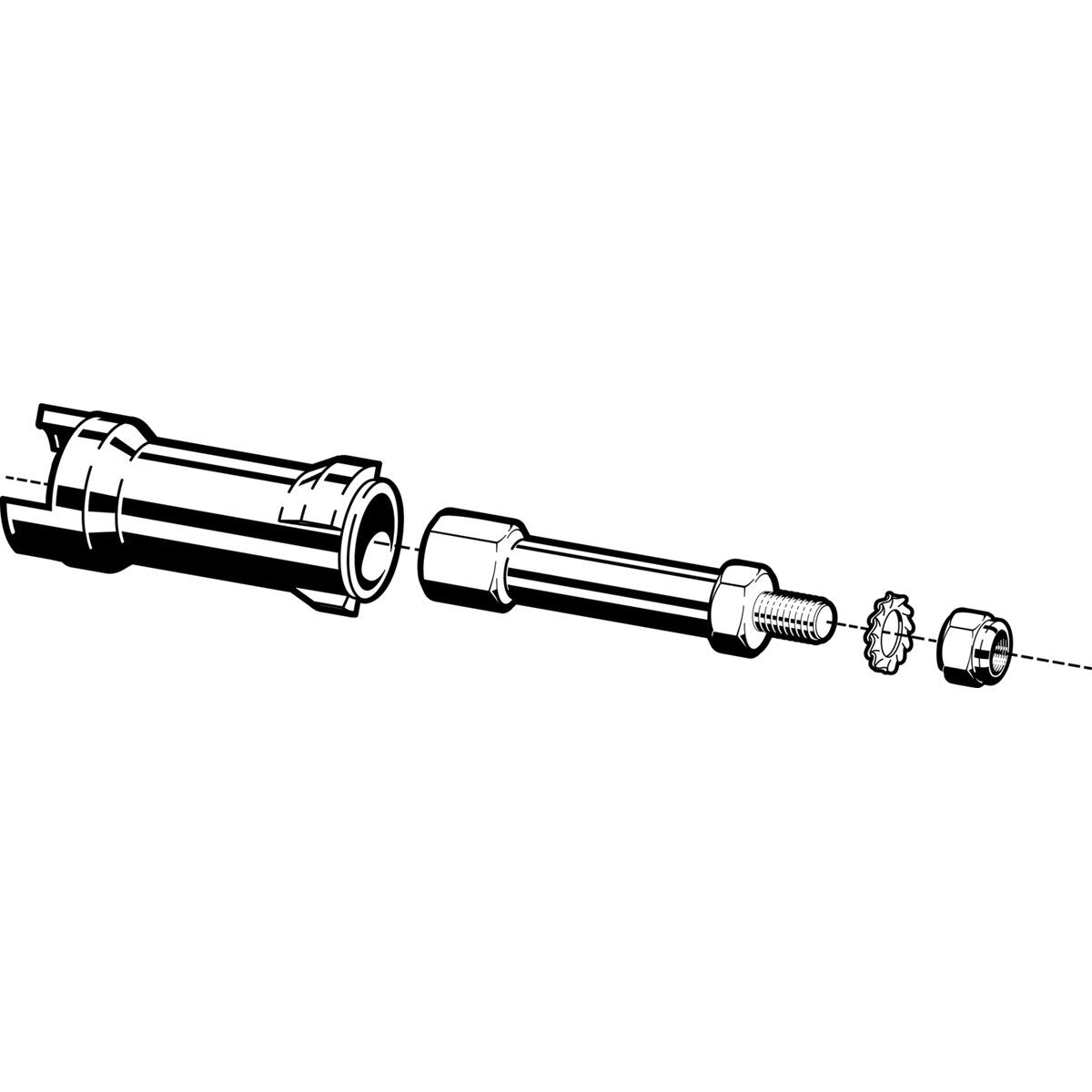 Viega 23453 (2973.96) ProPress Brass Stem Extension for Non Potable Ball Valves (1 Each) - 2