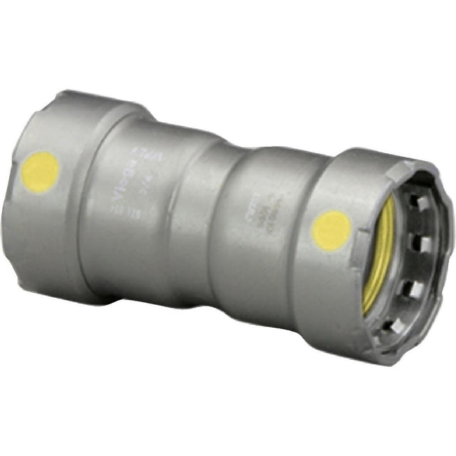 Viega 25021 (6615) MegaPressG 1 1/2 in Press Coupling with Stop