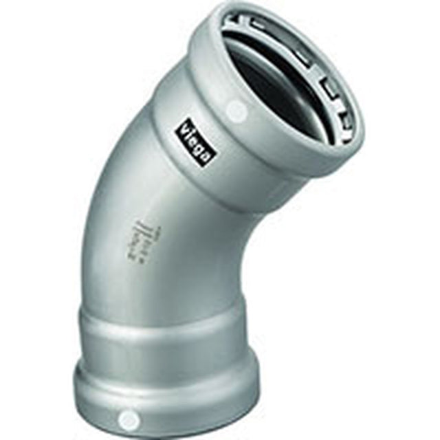 Viega 25230 (4826) MegaPress 1/2 in. x 1/2 in. 45 Degree Press Elbow Carbon Steel (1 Each)
