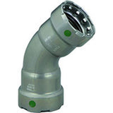 Viega 25245 (4826) MegaPress 1 1/4 in. 45 Degree Press Elbow Carbon Steel Zinc-Nickel Coated (1 Each)