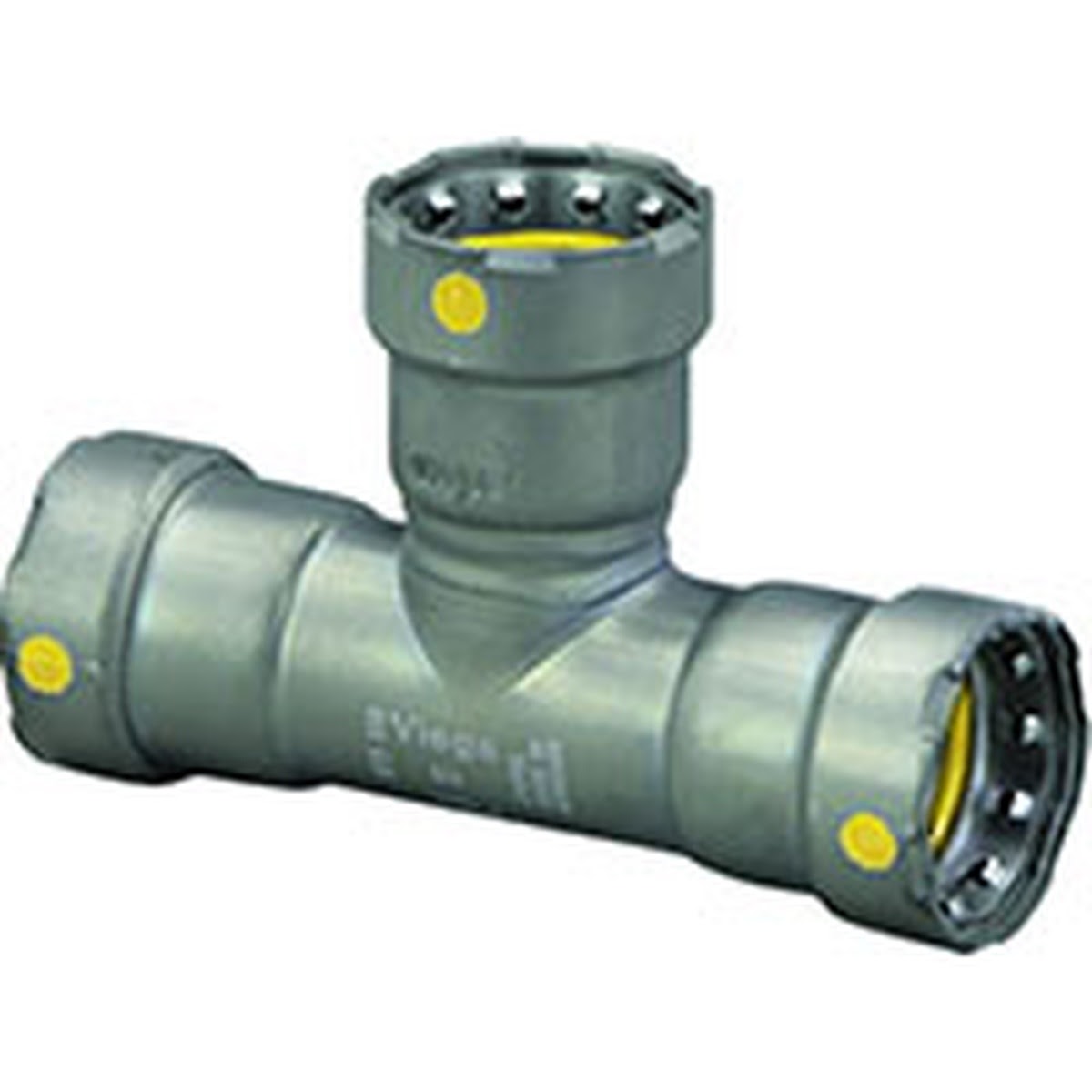 Viega 25331 (6618) MegaPressG Carbon Steel Press Tee 3/4 in x 3/4 in x 1/2 in (1 Each)
