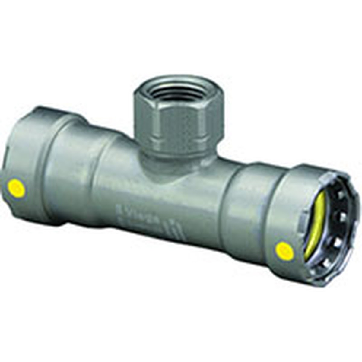 Viega 25446 (6617.2) MegaPressG Tee Press x Press x FPT 1-1/2 in x 1-1/2 in x 1 in (1 Each)