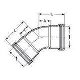 Viega 26535 (4826XL) MegaPress FKM 3 in. 45 Degree Press x Press Elbow (1 Each) - 2