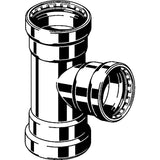 Viega 26600 (4818XL) MegaPress FKM Press Tee 3 in. x 3 in. x 2-1/2 in. for Carbon Steel Pipe (1 PC) - 2