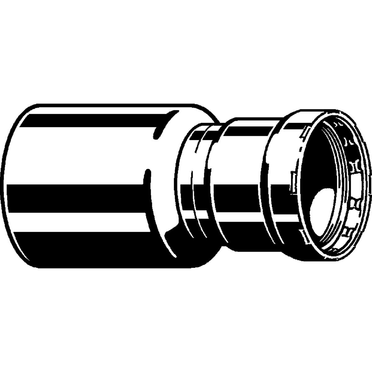 Viega 26730 (4815.1XL) MegaPress FKM 3 in. x 2 in. Carbon Steel Street Press Reducer (1 Pack) - 2