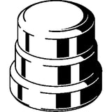 Viega 26760 (4856.1XL) 2 1/2 in. MegaPress FKM Carbon Steel Press Cap (1 Each) - 2
