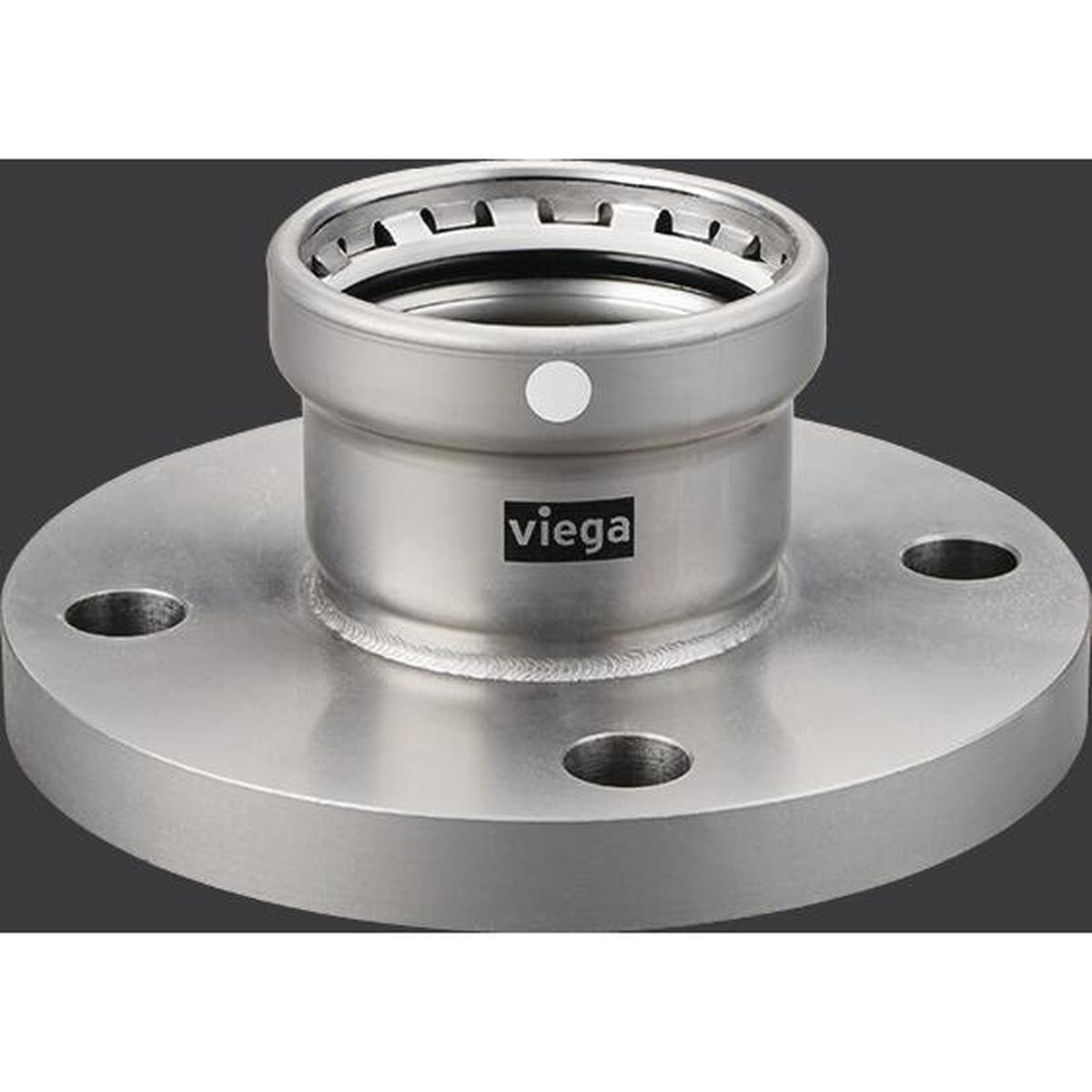Viega 26780 (4859.5XL) MegaPress FKM Class 150 Raised Face Press Flange for Carbon Steel Pipe (1 Each) - 2