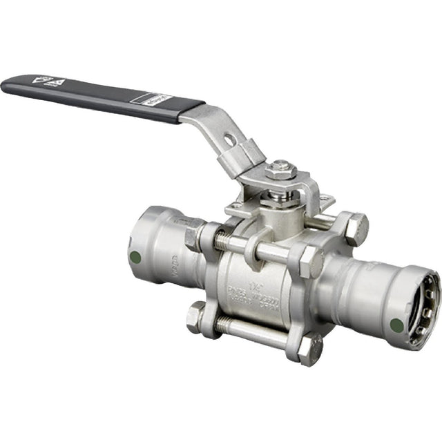 Viega 28500 (4875.8) MegaPress 1/2 in 3-piece Ball Valve with Press Ends (1 Each)