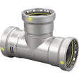 Viega 28720 (6618XL) MegaPressG 4 in. x 4 in. x 3 in. Press Tee for Gas Piping (1 Each)