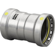 Viega 28770 (6615XL) MegaPressG Coupling with Stop 2 1/2 in. x 2 1/2 in. Press for Carbon Steel Pipe (1 Each)