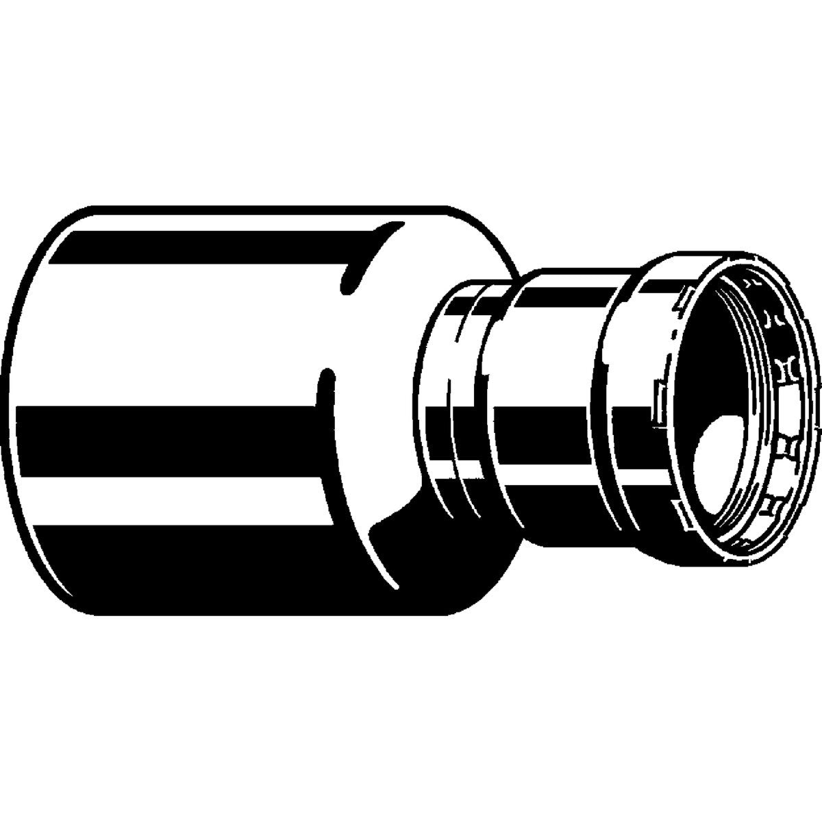 Viega 28825 (6615.1XL) MegaPressG 3 in. x 1-1/2 in. Street Press Reducer (1 Pc) - 2