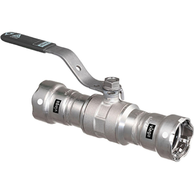 Viega 29010 (4170) MegaPress 304 FKM 3/4 in. Stainless Steel Press Ball Valve (1 Each)