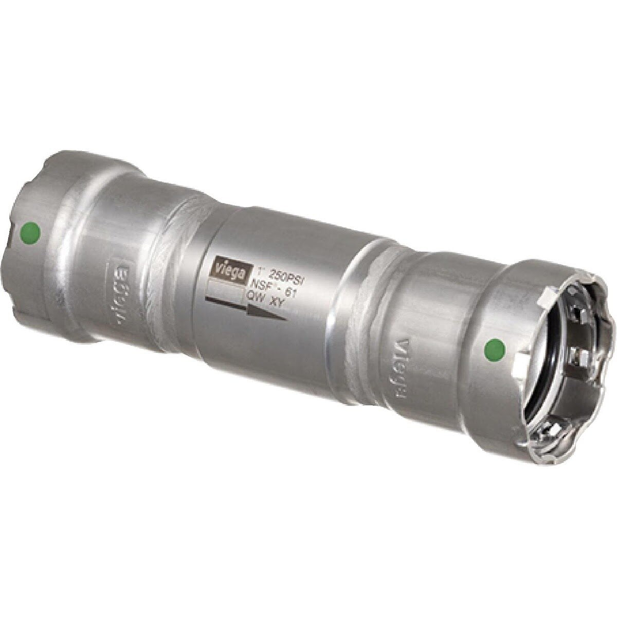 Viega 29070 (5174) MegaPress 316 1-1/2 in. Stainless Steel Press Inline Check Valve (1 Each)
