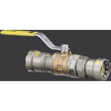 Viega 30700 (6675.3) MegaPressG Gas Ball Valve Press Connection with Lockable Handle (1 Pack) - 2