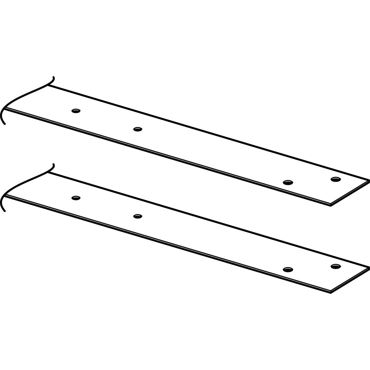 Viega 45716 (V5038) 18 in. Steel ManaBloc Mounting Set Pre-Drilled for 16 in. OC Studs (1 Set) - 3